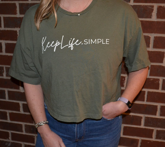 KeepLife.Simple Crop T-Shirt